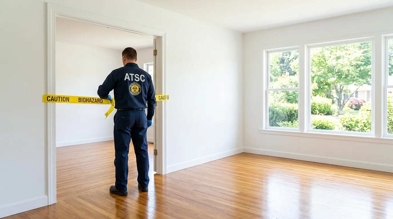 Certified biohazard cleanup crew performing Crime Scene Cleanup in Herndon