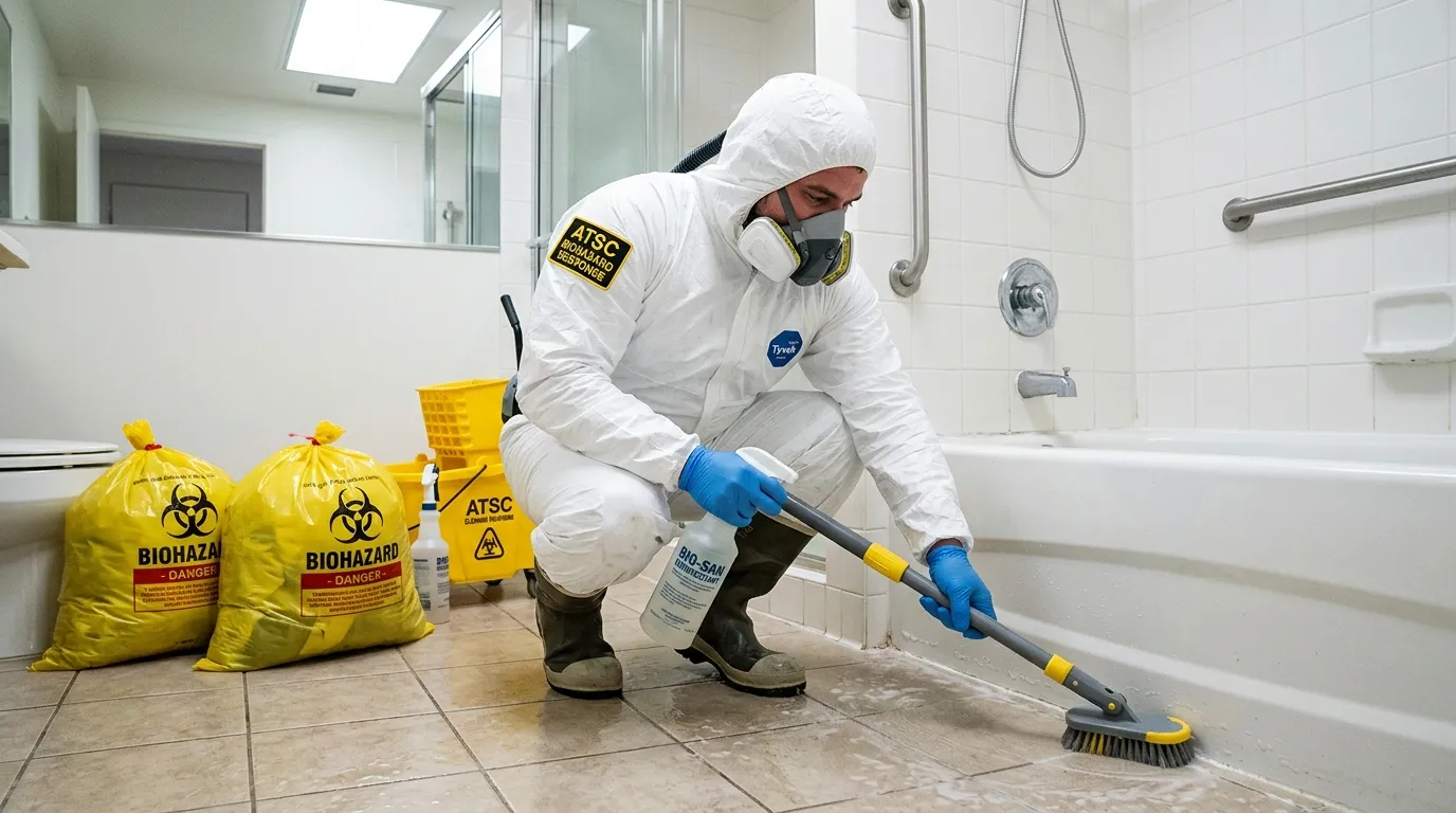 Decontamination equipment deployed for Blood Cleanup in Herndon